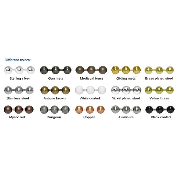 Color samples of ball bead chain curtains