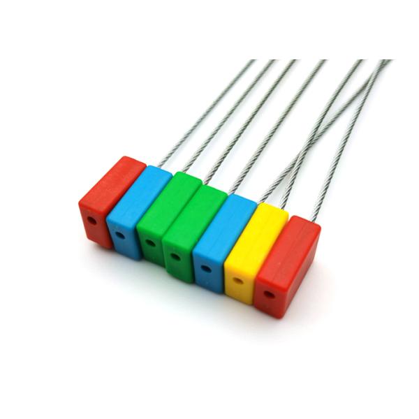1.8mm Diameter Steel Wire Plastic Cable Seal with 300mm Exposed Cable Length and 1.53 KN Tensile Strength
