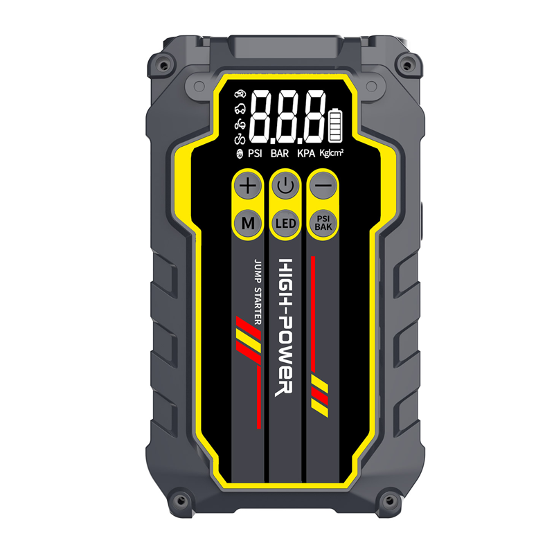 Emergency Car 12 Volt Battery Jump Starter With Air Pump Compressor 150PSI Tire Inflator Jump Starter Booster Pack
