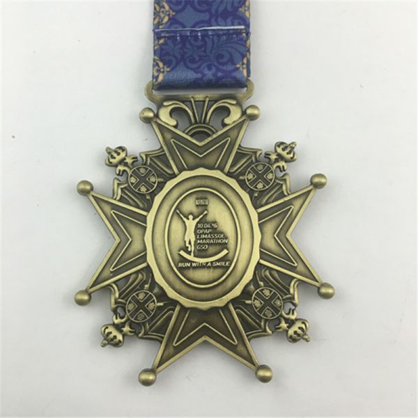 European American Style Zinc Alloy Painted Marathon Medal,Eco-Friendly Zinc Alloy Painted Marathon Competition Medal