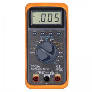 China DT420A Large LCD Screen Auto Range Digital Multimeter With Data Hold Function on sale