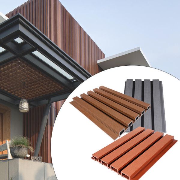 Modern Outdoor WPC Wall Panel Easy to Install and Classic Design Waterproof Feature for Outdoor Spaces