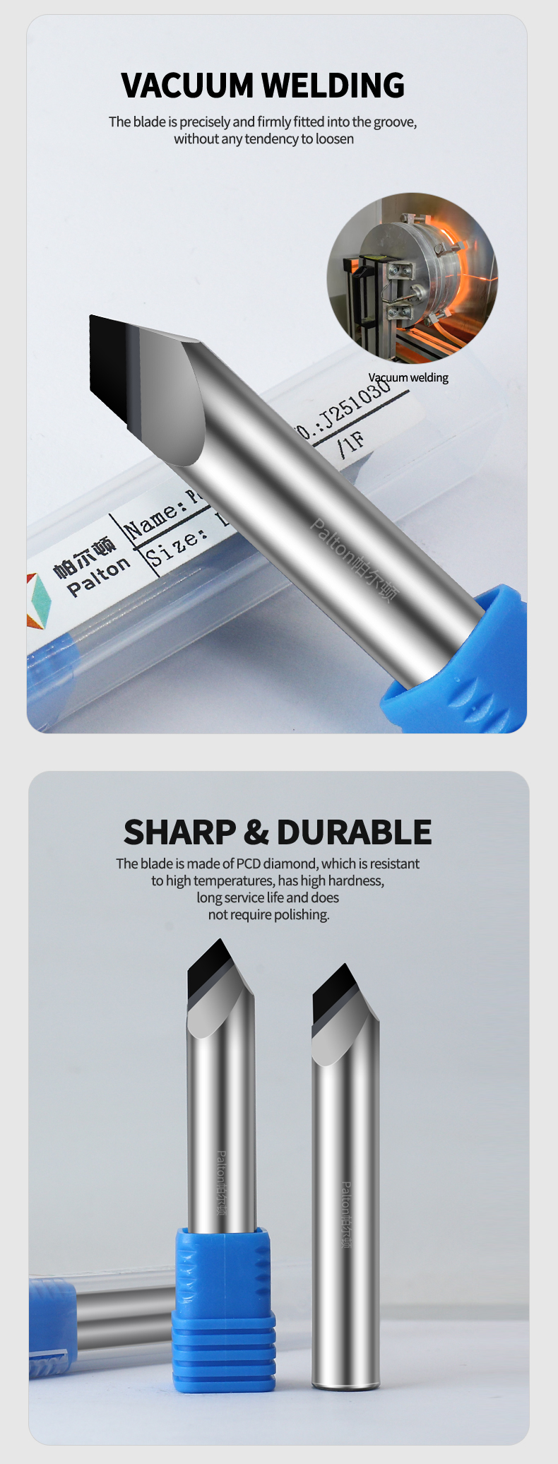 Carbide Graphite Chamfer PCD Coated End Mills Diamond 90 Degree