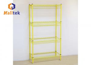 China 120kgs/Layer Chrome Plated Metal Wire Display Rack ODM on sale