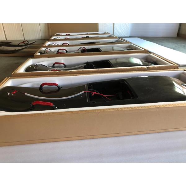 Composite electric surfboard with the battery capacity 72V 30A