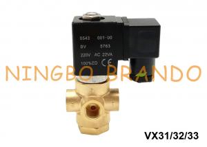 Buy cheap ASCO Type 3 Way Brass Solenoid Valve For Water Air 1/8