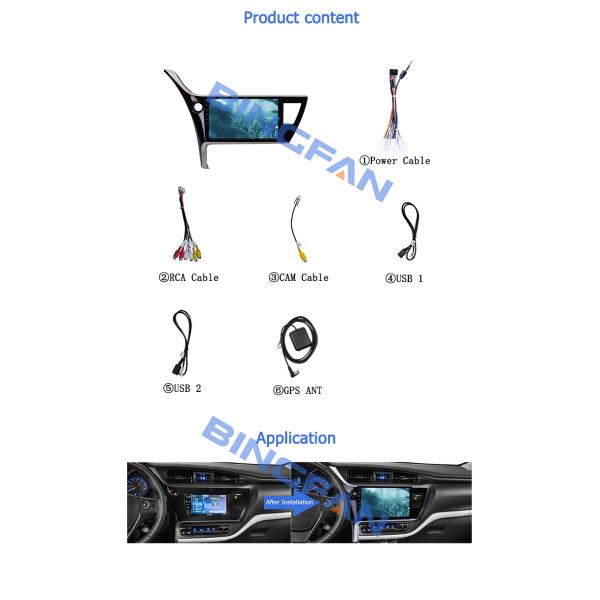 10 inch Wifi Android Car Radio for Toyota Corolla 2017 2018 2019 Android 10.0 Car Player GPS Navigation Car