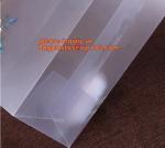 Plastic bag custom printed flower PP transparent bag with hanging ribbon,China