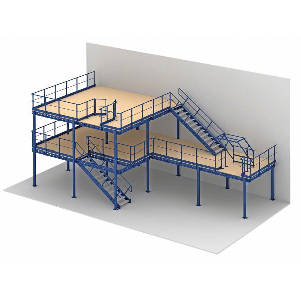 Commercial Cold Rolled Mezzanine Flooring Systems For Covering Storage