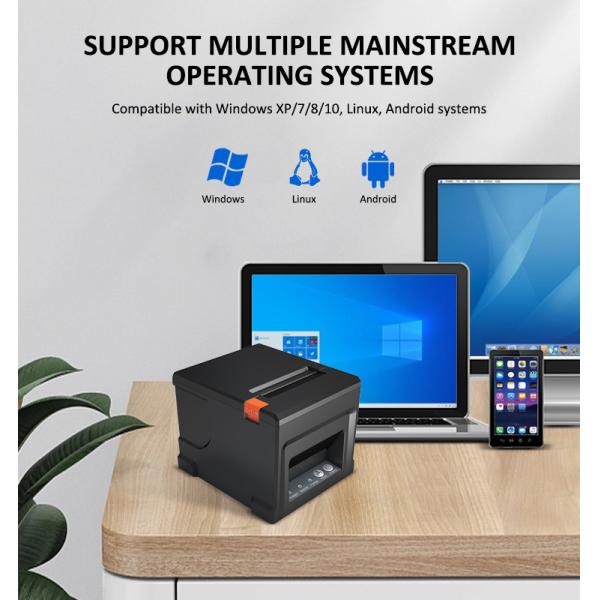 80mm Thermal Receipt Printer Auto Cutter 1D 2D 3 Inch Bluetooth Thermal Printer