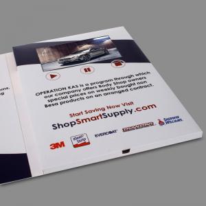 Buy cheap Small Digital Flip Book Video / Promotional Video Brochure CMYK Printing product