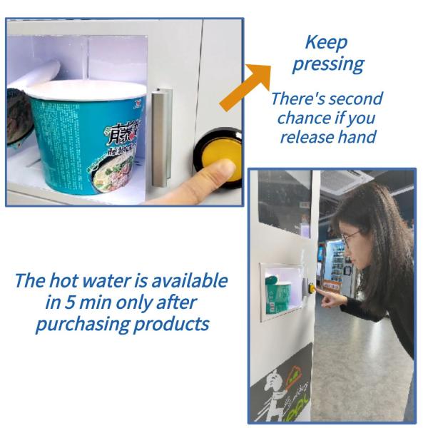 Instant Coffee Vending Machine With Free Hot Water, Can Operate Snacks, Drinks, Cup Noodles, Tea