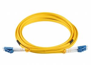 Buy cheap 5 Meters LC To LC Fiber Patch Cable Single Mode Duplex Yellow Jacket RoHS Approval product