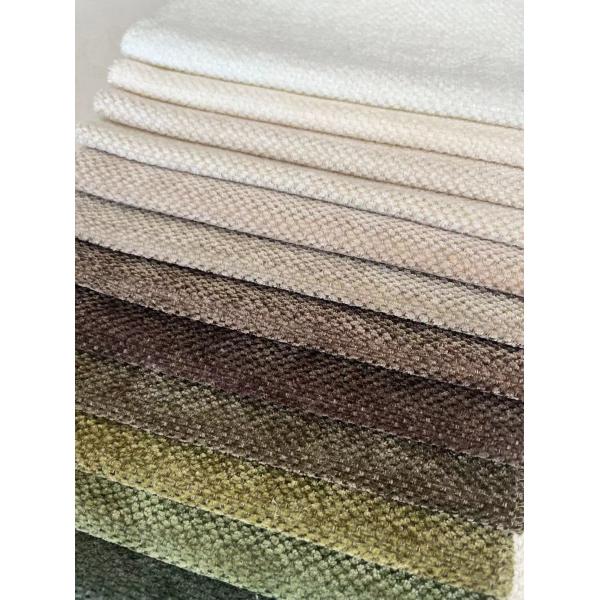380gsm Chenille Sofa Fabric Double Faced With Knitted Technics
