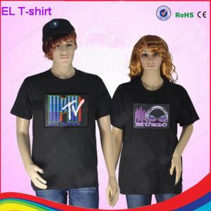 Buy cheap party must-have flashing rock t-shirt/ woman t-shirt/ man t-shirt with different design product