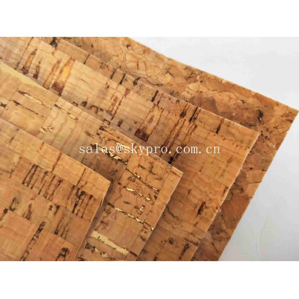 Colorful Thin Soft Natural Cork Rubber Sheet Roll Synthetic Leather Fabric