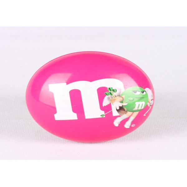 Bean Shaped Candy Packaging Promotional Tins , Custom Printing Metal Tin Containers