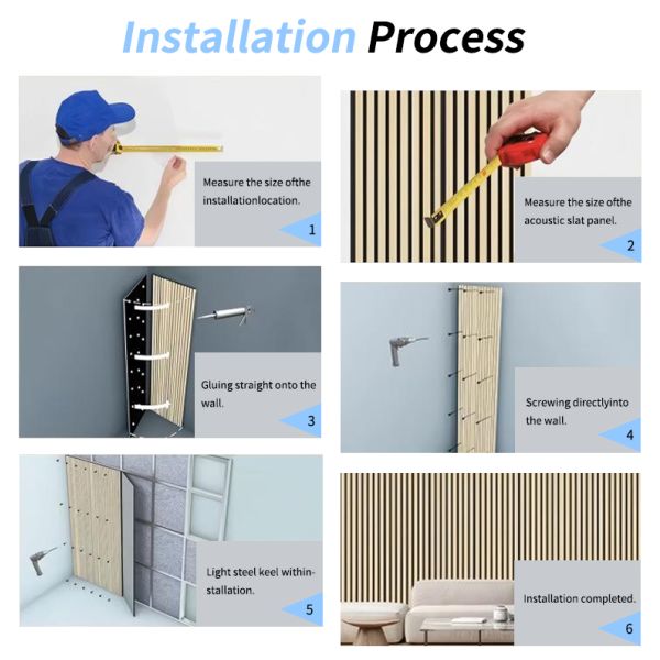 Natural Acoustic Slat Wood Panel Acoustic Sound Proof Ceiling Panels For Office