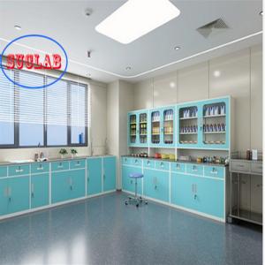 China Adjustable Shelves Treatment Cupboards with Stainless Steel Hanlde for Hospital Disposal Room on sale