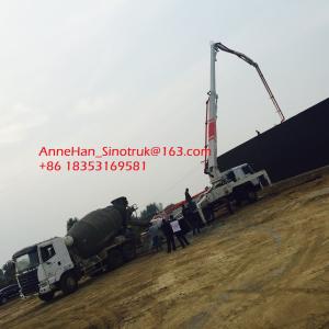 Buy cheap High Durability Sinotruk Concrete Pumping Equipment With 53 Meters Arms product