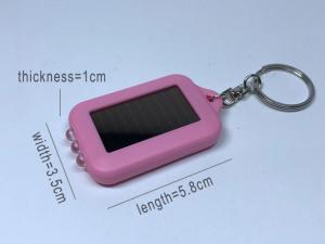 Buy cheap 3 Lights Solar Powered Key Chain Mini Customized Plastic LED Keychain product