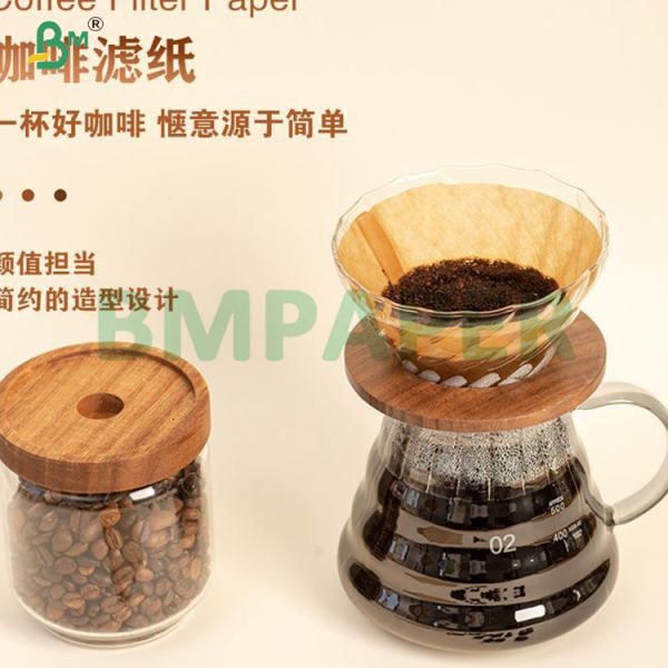 50gsm Brown Crepe Coffee Filter Paper For Filter Coffee