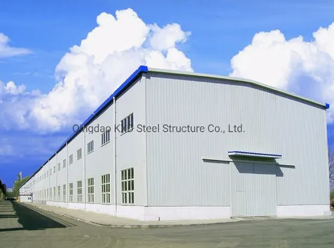 Prefabricated Steel Structure Warehouse with 50 Years Lifespan Fire-resistant Coatings and Automatic Ventilation System