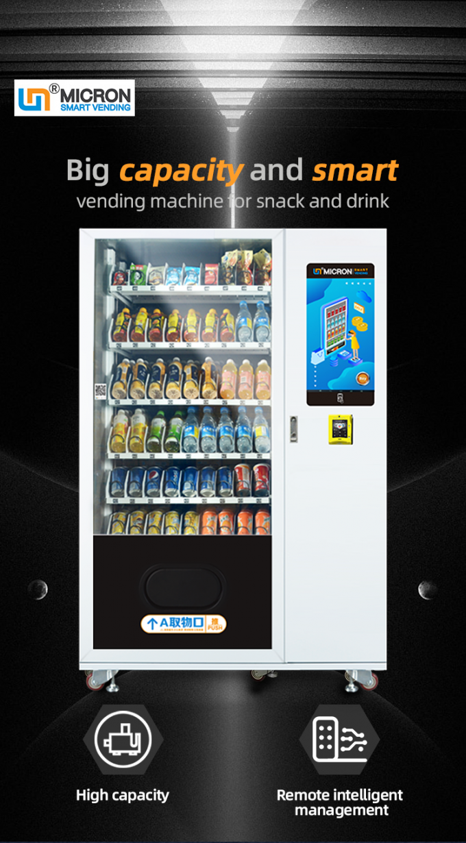 Snack Vending Machine Designed for Round The Snack and Drink Sales with High Capacity and User Friendly Interface