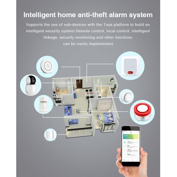 Home Anti Burglar Wireless Security Alarm System WIFI GSM Compatible With Zigbee Sensors