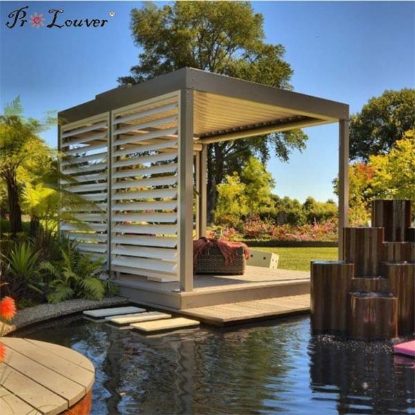 PROLOUVER Cheap Price Aluminum Louvered Roof Pergola Kits Hot Sale