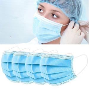 Buy cheap Blue 3 Layer Disposable Medical Face Mask , Disposable Dust Mouth Mask product