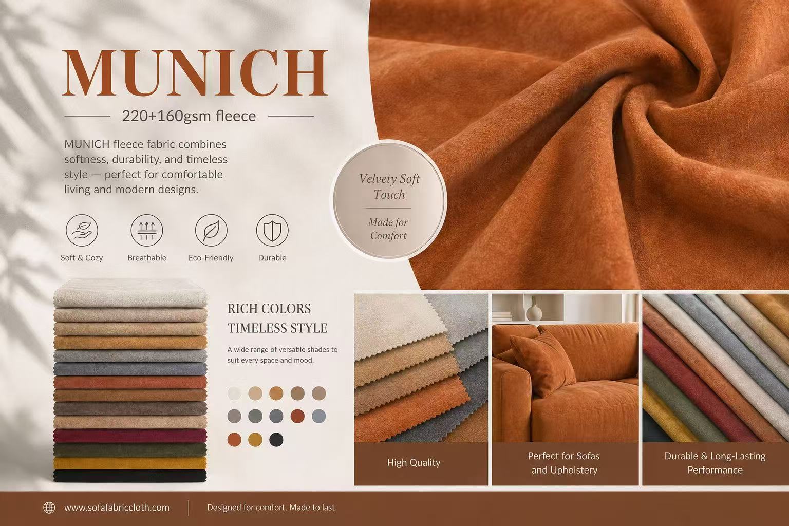100%Polyester Knitted Velvet Fabric For Sofa
