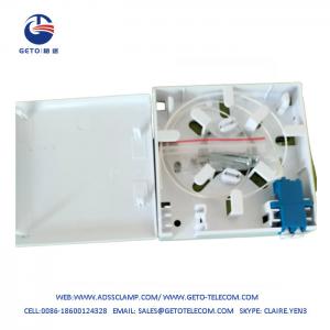 Buy cheap 2 Port Fiber Optic Faceplate Box Wall Plate Outlet Empty Loaded product