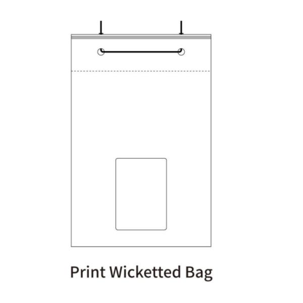 Recyclable Wicketed Plastic Bread Bags Transparent Bakery Poly Bags Gravure Printing