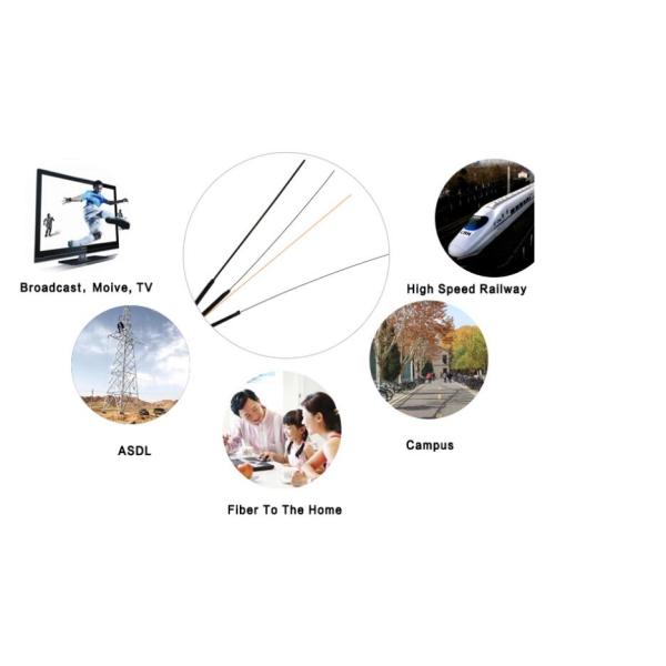 1KM SM G657A2 Custom Length Fiber Optic Patch Cables Self Supporting FTTH Indoor Light Weight