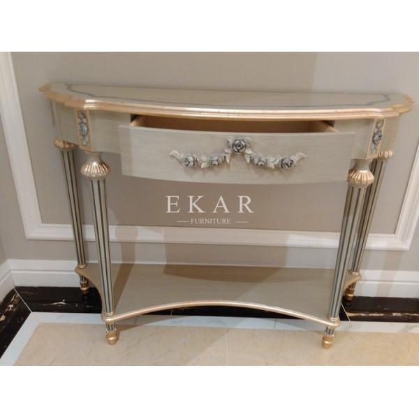 Art deco console table mirrored console table antique apricot console table FH-108
