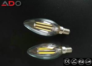 China Triac Dimmable Power Saving Light Bulbs 35 * 98mm E14 / E12 C35 Candle Shape on sale