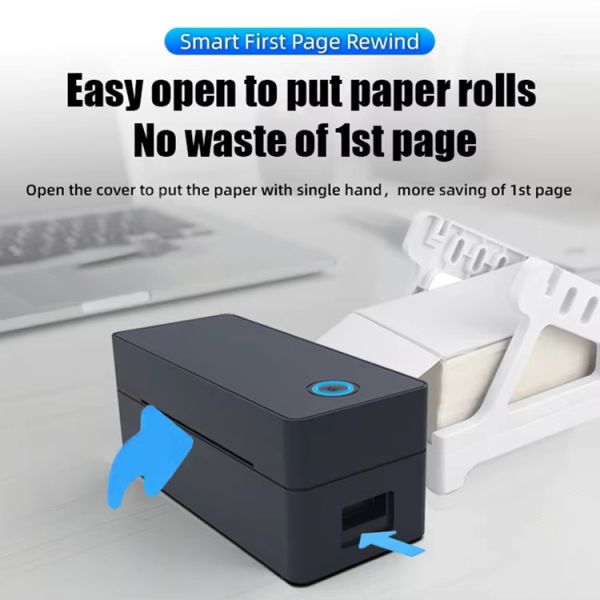 Bluetooth Thermal Shipping Label Printer, 4x6 Label Printer for Small Business, Works with Ebay Shopify USPS&More