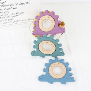 China Multi Color Silicone Children Wooden Toys Wristband For Infant on sale