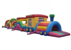 Buy cheap Indoor Playground Adult Inflatable Obstacle Course Race Fireproof product