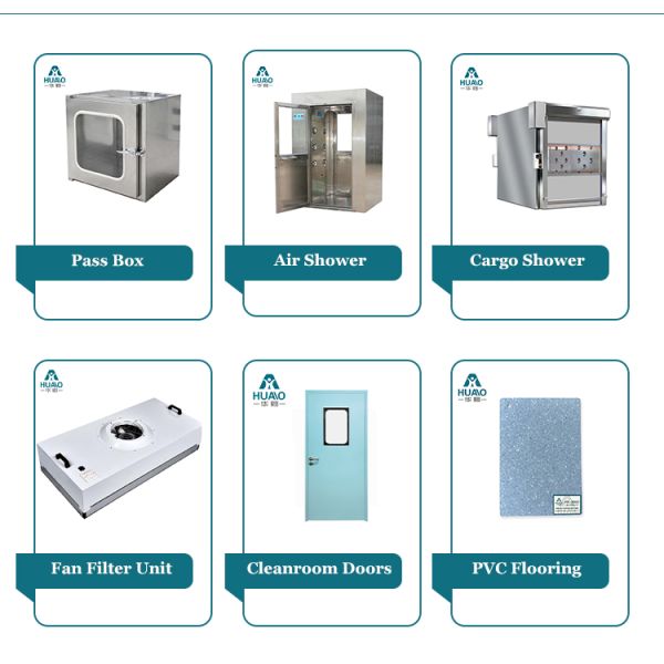 HUAAO Polyurethane Core Fireproof Lightweight Eco-Friendly Minimalist Hospital Clean Room Dust Cleaning Sandwich Panel Workshop