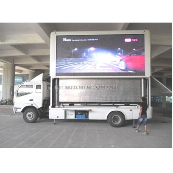 With Stage Mobile Trailer P8 P10 Outdoor LED Screen Truck Display