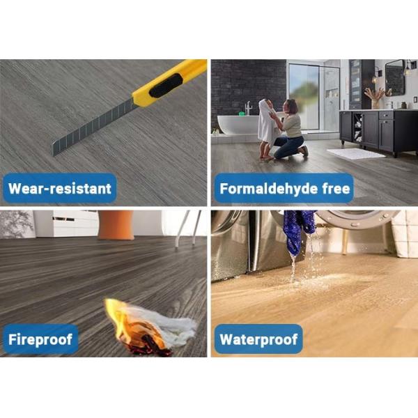 Low Maintenance Rigid Core Waterproof Spc Flooring 1220mm*125mm Ce Sgs
