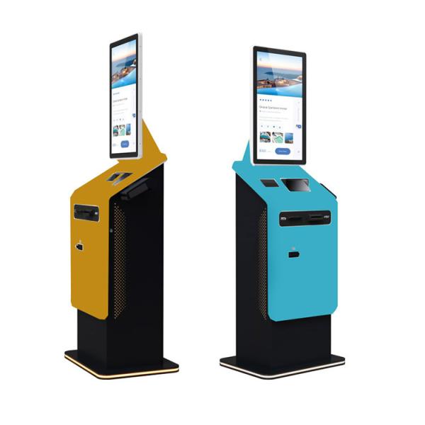 Self Service Kiosk Interactive Touch Screen Cash Acceptor Currency Exchange Self Service Payment Kiosk