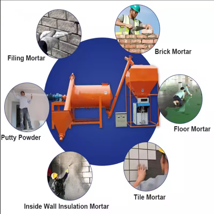Full Automatic Dry Mortar Production Line for Manufacturing Plant and Construction Works with Energy & Mining Applications