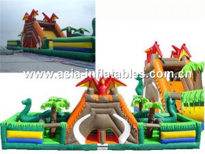 China Giant Inflatable Fairground In Caribbean Pirate Ship Design For Kids Amusement Park on sale