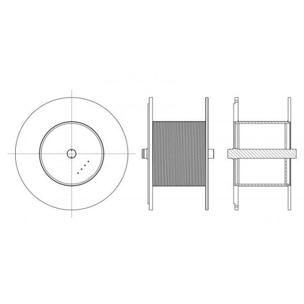 Wire Rope Winch Reel / Mooring Winch Drum With High Strength Steel