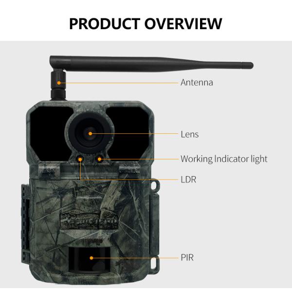 CMOS Sensor 4G Trail Camera Dust Proof 30MP Waterproof Cellular Trail Camera