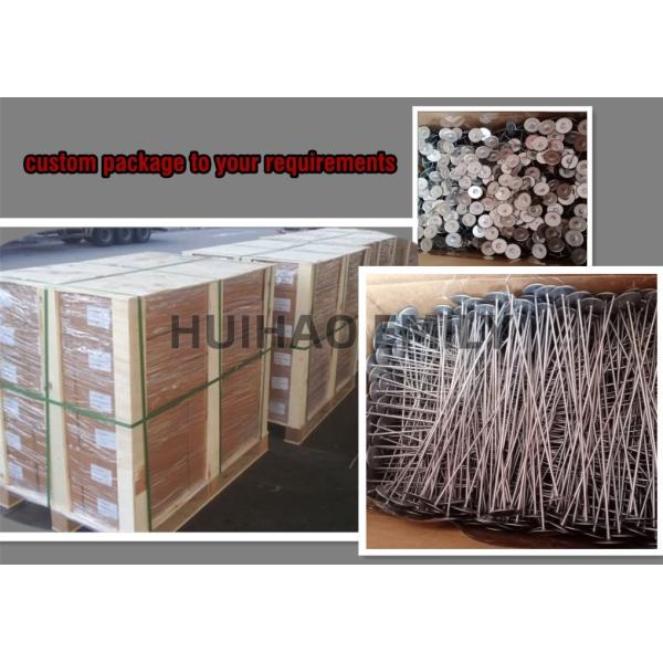 SS304 Insulation Fastener Quilting Pins For Insulation Removable Blanket