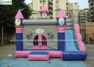 Buy cheap Outdoor Pink Bouncy Castles Inflatable Combo With Slide For Kids / Children product